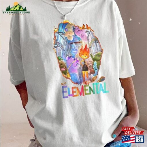 Disney Elemental Comfort Shirt Pixar Ember Wade Clod Grale Sweatshirt Hoodie