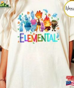 Disney Elemental Comfort Shirt Pixar Ember Wade Clod Grale T-Shirt Sweatshirt
