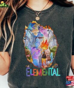 Disney Elemental Comfort Shirt Pixar Ember Wade Clod Grale T-Shirt Unisex