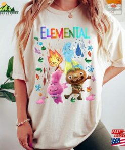 Disney Elemental Shirt Ember Wade Clod Grale Pixar Movie 2023 T-Shirt Unisex