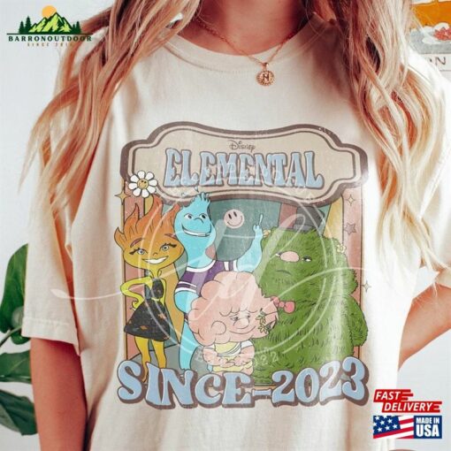 Disney Elemental Shirt Movie 2023 Ember Wade Clod Grale Unisex Hoodie