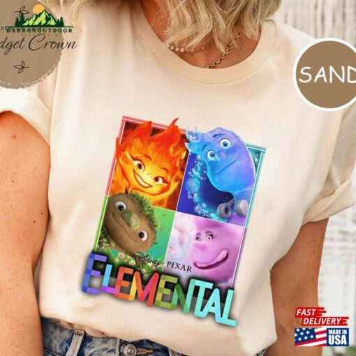 Disney Elemental Shirt Pixar Ember Wade Clod Grale T-Shirt Sweatshirt