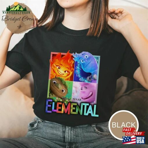 Disney Elemental Shirt Pixar Ember Wade Clod Grale T-Shirt Sweatshirt