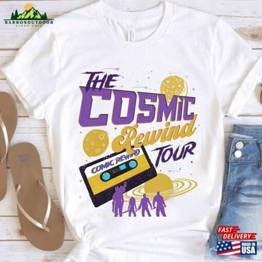 Disney Epcot The Cosmic Rewind Tour Cassette Retro Shirt Marvel Guardians Movie Unisex T-Shirt Family Birthday Gift Adult Kid Toddler Tee