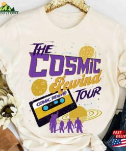 Disney Epcot The Cosmic Rewind Tour Cassette Retro Shirt Marvel Guardians Movie Unisex T-Shirt Family Birthday Gift Adult Kid Toddler Tee