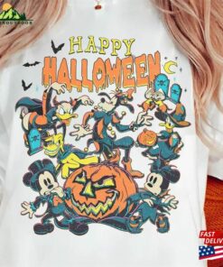 Disney Halloween Shirt Mickey And Friends Skeleton Sweatshirt Classic