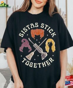 Disney Hocus Pocus Sanderson Sisters Horror Movie Shirt Sistas Stick Together T-Shirt Classic