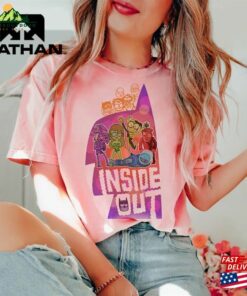 Disney Inside Out Emotional Rainbow T-Shirt Joy Disgust Fear Sadness Anger Shirt Disneyland Family Classic Sweatshirt