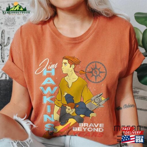 Disney Jim Hawkins Double Portrait Brave Beyond Years Shirt Treasure Planet T-Shirt Walt World Hoodie