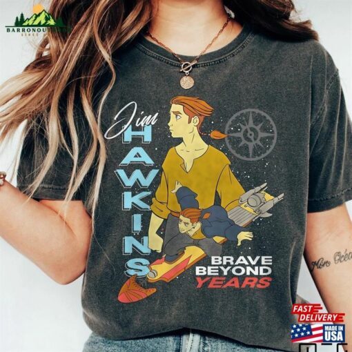 Disney Jim Hawkins Double Portrait Brave Beyond Years Shirt Treasure Planet T-Shirt Walt World Hoodie