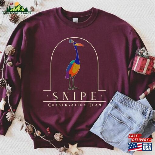 Disney Kevin Snipe Conservation Team Paradise Falls Shirt Pixar Up Movie Tee Walt World Sweatshirt Unisex