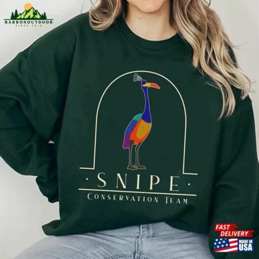 Disney Kevin Snipe Conservation Team Paradise Falls Shirt Pixar Up Movie Tee Walt World Sweatshirt Unisex