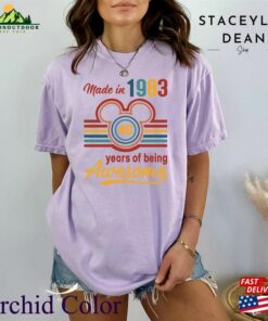 Disney Made In 1983 40 Years Of Being Awesome Shirt 2023 Disneyland Unisex T-Shirt