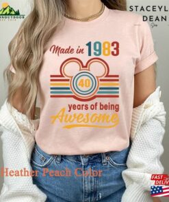 Disney Made In 1983 40 Years Of Being Awesome Shirt 2023 Disneyland Unisex T-Shirt 2 Disney Made In 1983 40 Years Of Being Awesome Shirt 2023 Disneyland Unisex T Shirt 3