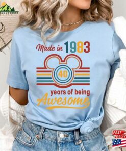 Disney Made In 1983 40 Years Of Being Awesome Shirt 2023 Disneyland Unisex T-Shirt 3 Disney Made In 1983 40 Years Of Being Awesome Shirt 2023 Disneyland Unisex T Shirt 4