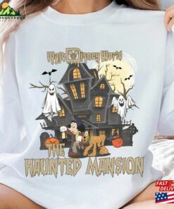 Disney Mickey The Haunted Mansion Halloween Sweatshirt Disneyland Shirt Hitchhiking Ghosts T-Shirt Classic