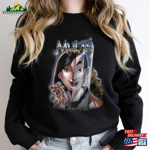 Disney Mulan Classic Movie Poster Sweatshirt Princess Shirt Disneyland Women Unisex