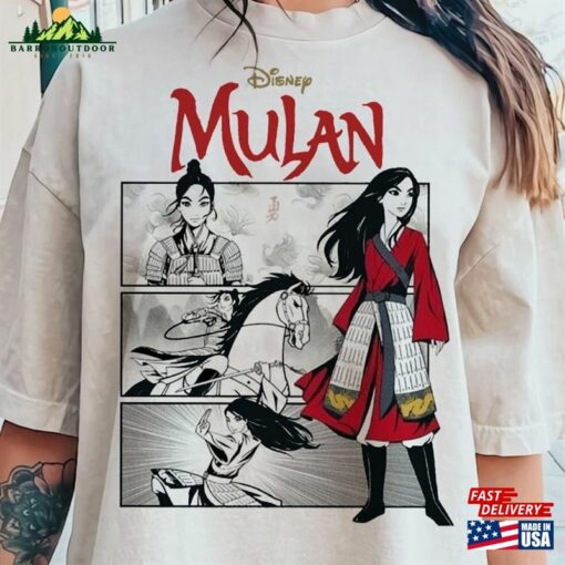 Disney Mulan Movie Retro Shirt Magic Kingdom Wdw Holiday Princess Hoodie Classic