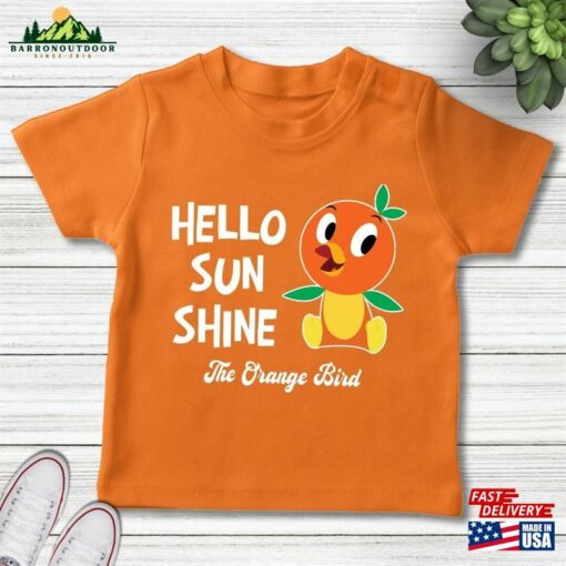 Disney Orange Bird Shirt Hello Sunshine Trip 2023 Sweatshirt Unisex