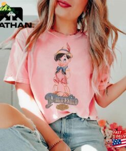 Disney Pinocchio Vintage Portrait T-Shirt Pinochio Shirt Magic Kingdom Classic Unisex