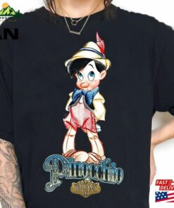Disney Pinocchio Vintage Portrait T-Shirt Pinochio Shirt Magic Kingdom Classic Unisex