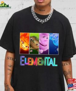 Disney Pixar Elemental Characters Shirt Movie 2023 Ember Wade Clod Grale Sweatshirt Unisex
