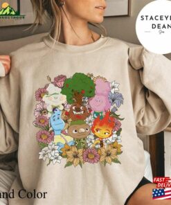Disney Pixar Elemental Floral Shirt 2023 Ember Wade Clod Grale Sweatshirt Unisex 3