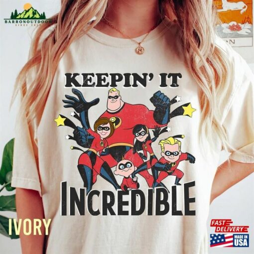 Disney Pixar Incredibles Keep In It Graphic T-Shirt World Tee Hoodie Unisex