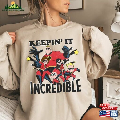 Disney Pixar Incredibles Keep In It Graphic T-Shirt World Tee Hoodie Unisex