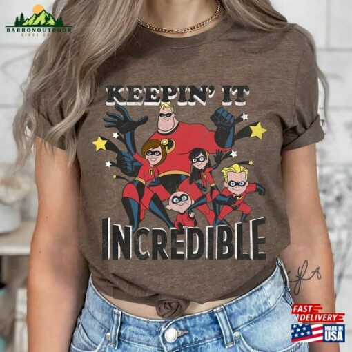 Disney Pixar Incredibles Keepin It Graphic T-Shirt World Tee Unisex