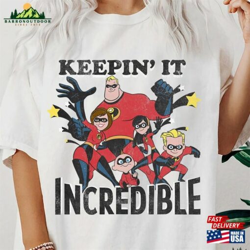 Disney Pixar Incredibles Keepin It Graphic T-Shirt World Tee Unisex