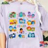 Disney Pixar Movie All Characters Comfort Color Shirt Disneyland Family Trip 2023 T-Shirt Hoodie Classic