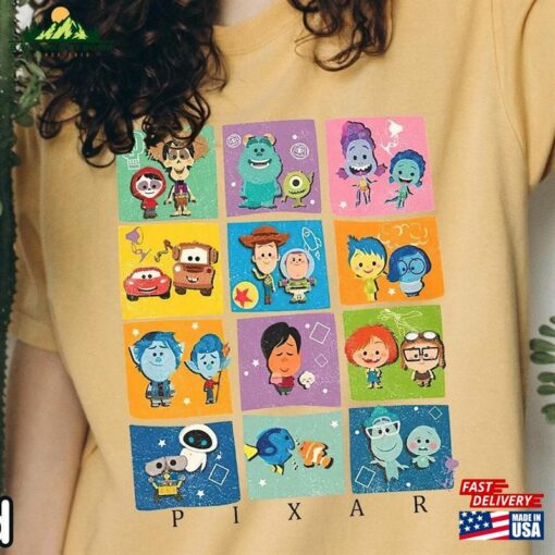 Disney Pixar Shirt Movie Color Comfort Shirts Sweatshirt Classic