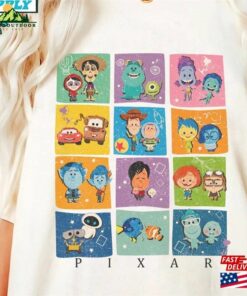 Disney Pixar Shirt Movie Color Comfort Shirts Sweatshirt T-Shirt