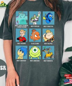 Disney Pixar Shirt Movie Comfort Shirts Unisex Classic 4