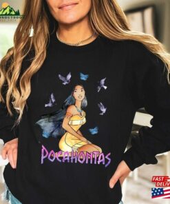 Disney Pocahontas Water Color Shirt T Shirt Classic 4