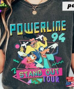Disney Powerline Stand Out Tour 94 Shirt A Goofy Movie Disneyland Unisex Hoodie