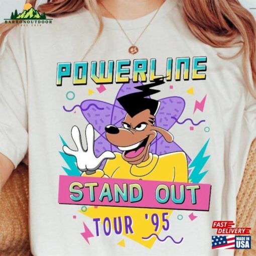 Disney Powerline Stand Out Tour 95 Shirt Vintage Goofy Movie Max Classic T-Shirt