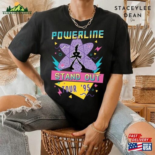 Disney Powerline Stand Out Tour 95 Shirt Vintage Goofy Movie Max Sweatshirt T-Shirt