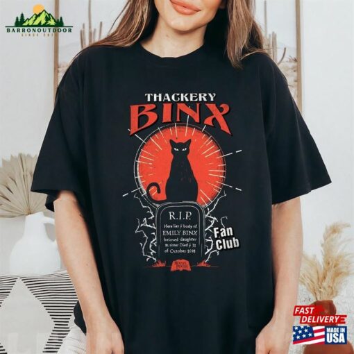 Disney Thackery Binx Hocus Pocus Sanderson Sisters Horror Movie Shirt Classic Unisex