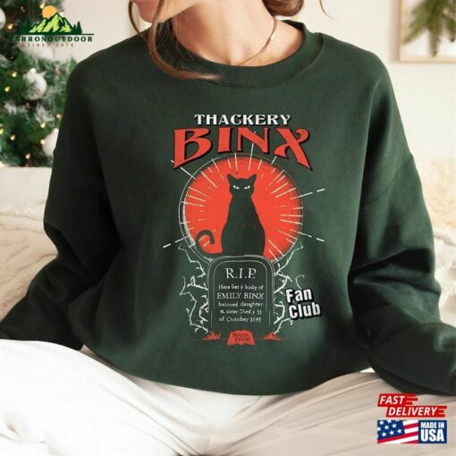 Disney Thackery Binx Hocus Pocus Sanderson Sisters Horror Movie Shirt Classic Unisex