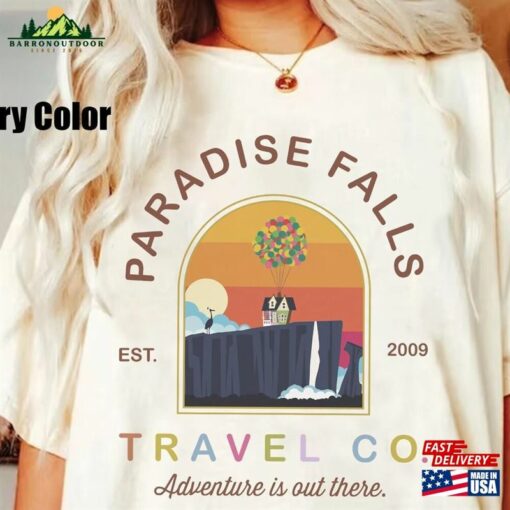 Disney Up Comfort Colors Shirt Paradise Falls National Park T-Shirt Movie Unisex