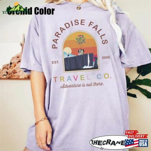 Disney Up Comfort Colors Shirt Paradise Falls National Park T-Shirt Movie Unisex