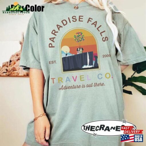 Disney Up Comfort Colors Shirt Paradise Falls National Park T-Shirt Movie Unisex