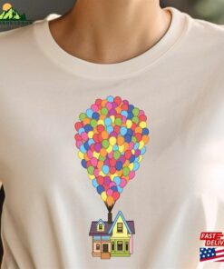 Disney Up Movie Home T-Shirt Carl Russell Balloon Disneyland Trip Shirt Classic Hoodie