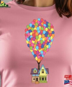 Disney Up Movie Home T-Shirt Carl Russell Balloon Disneyland Trip Shirt Classic Hoodie