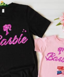 Doll Baby Girl Shirt Glitter Effect Custom Birthday Party T-Shirt Sweatshirt