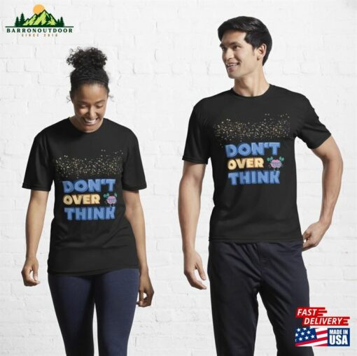 Don’t Over Think Stickers Active T-Shirt Classic