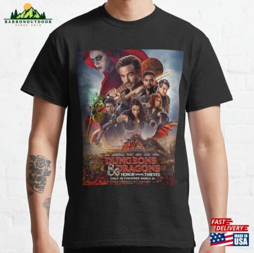 Dungeons And Dragons Honor Among Thieves Movie 2023 Poster Classic T-Shirt Sweatshirt Hoodie