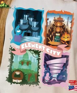 Elemental 2023 Disney Comfort Shirt Pixar Ember Wade Clod Grale Hoodie Unisex